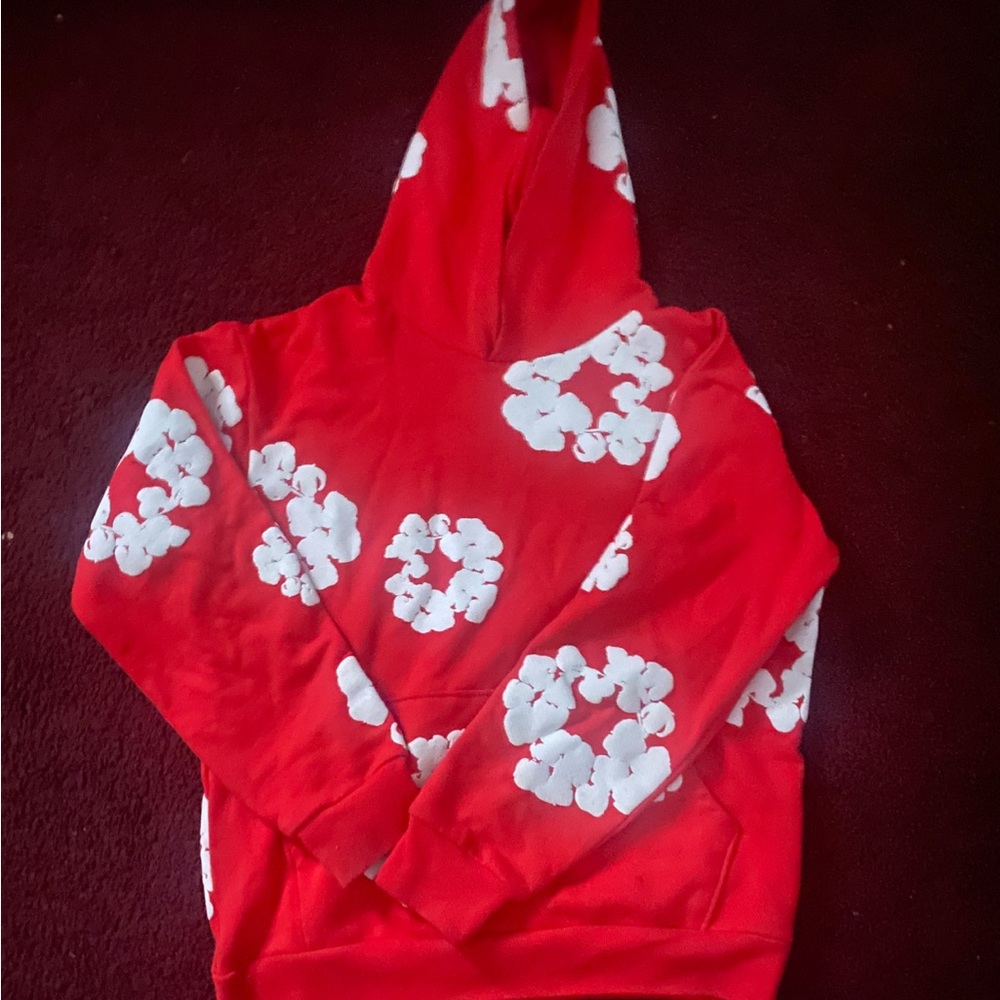 Red Floral Men's Sweater